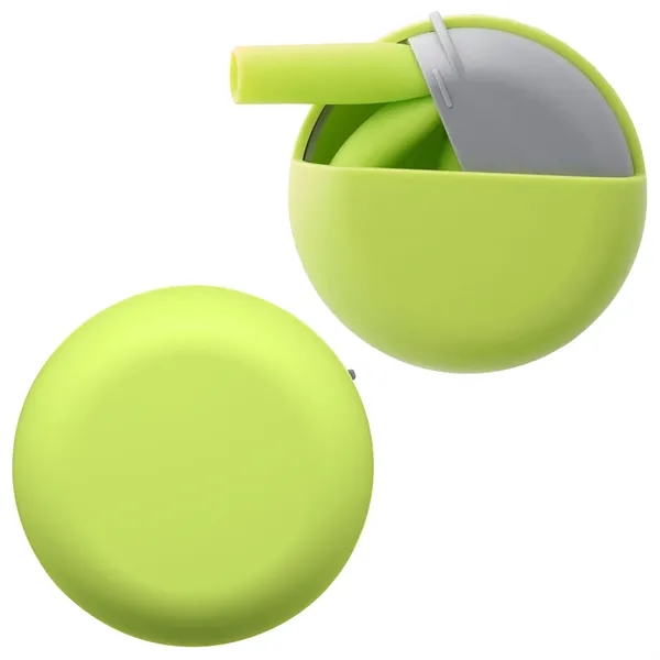 Eco-friendly Silicone Reusable Straw w/ Carrying Case Custom - Eco-friendly Silicone Reusable Straw w/ Carrying Case Custom - Image 6 of 8