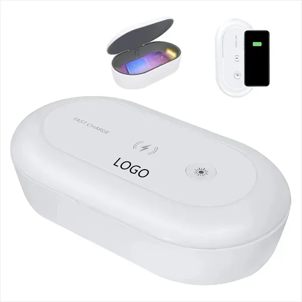 Portable UV Sanitizer Box with Wireless Charger - Portable UV Sanitizer Box with Wireless Charger - Image 0 of 4