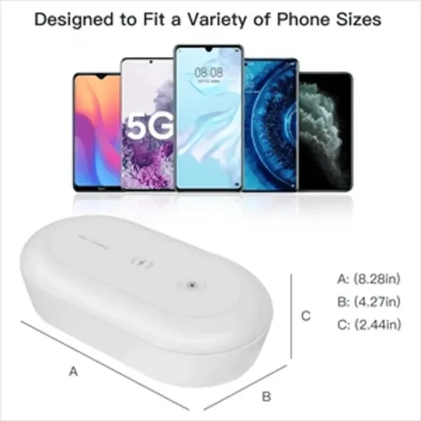 Portable UV Sanitizer Box with Wireless Charger - Portable UV Sanitizer Box with Wireless Charger - Image 1 of 4