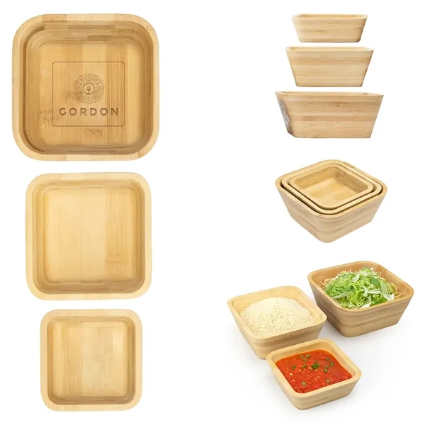 Bombay Bamboo Nesting Bowl Set - Bombay Bamboo Nesting Bowl Set - Image 2 of 2
