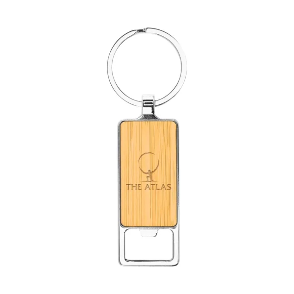 Bristol Bamboo Key Tag With Bottle Opener - Bristol Bamboo Key Tag With Bottle Opener - Image 2 of 3