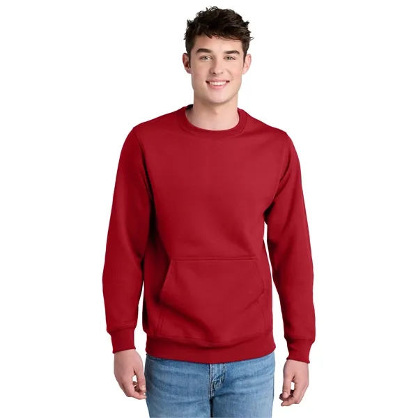 Port & Co Core Fleece Crewneck Pocket Sweatshirt - Port & Co Core Fleece Crewneck Pocket Sweatshirt - Image 40 of 53