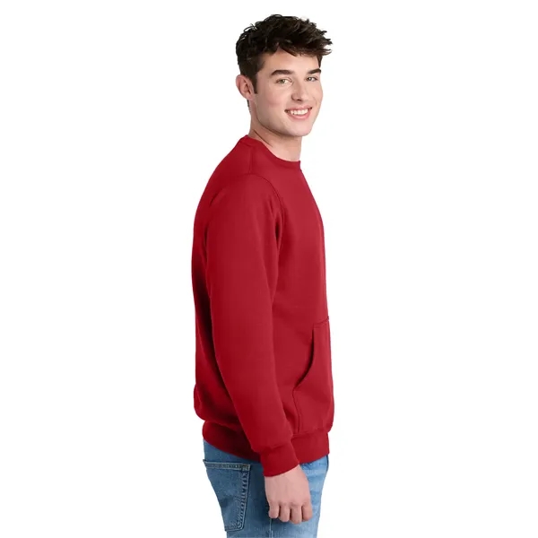 Port & Co Core Fleece Crewneck Pocket Sweatshirt - Port & Co Core Fleece Crewneck Pocket Sweatshirt - Image 42 of 53