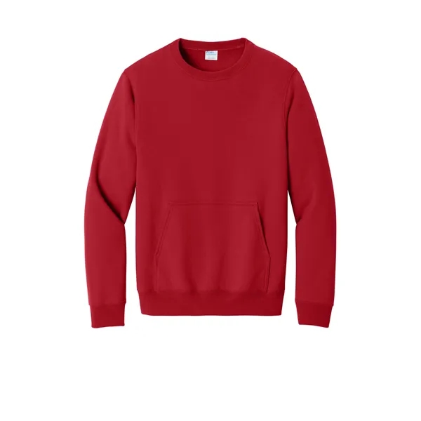 Port & Co Core Fleece Crewneck Pocket Sweatshirt - Port & Co Core Fleece Crewneck Pocket Sweatshirt - Image 43 of 53