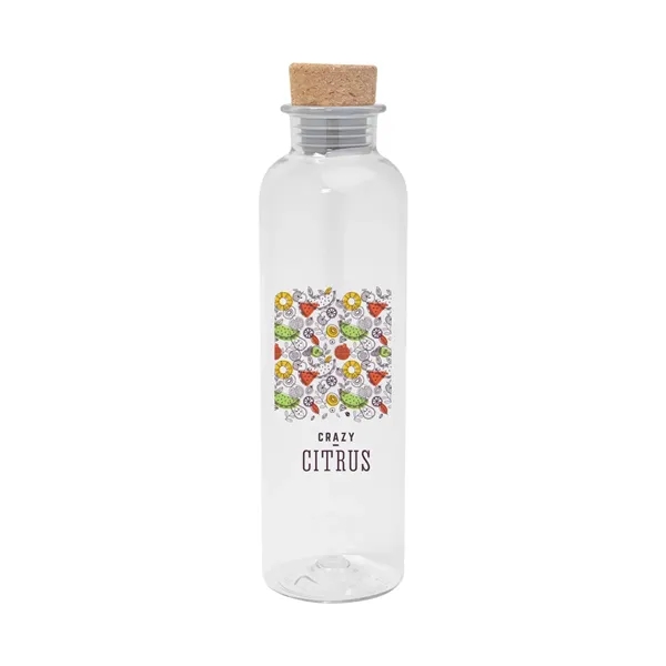 22 Oz. Maddie rPET Bottle With Cork Lid - 22 Oz. Maddie rPET Bottle With Cork Lid - Image 10 of 16