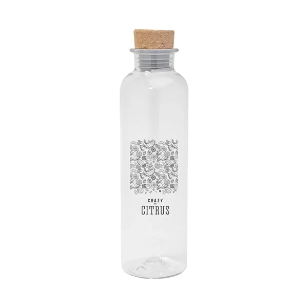 22 Oz. Maddie rPET Bottle With Cork Lid - 22 Oz. Maddie rPET Bottle With Cork Lid - Image 11 of 16