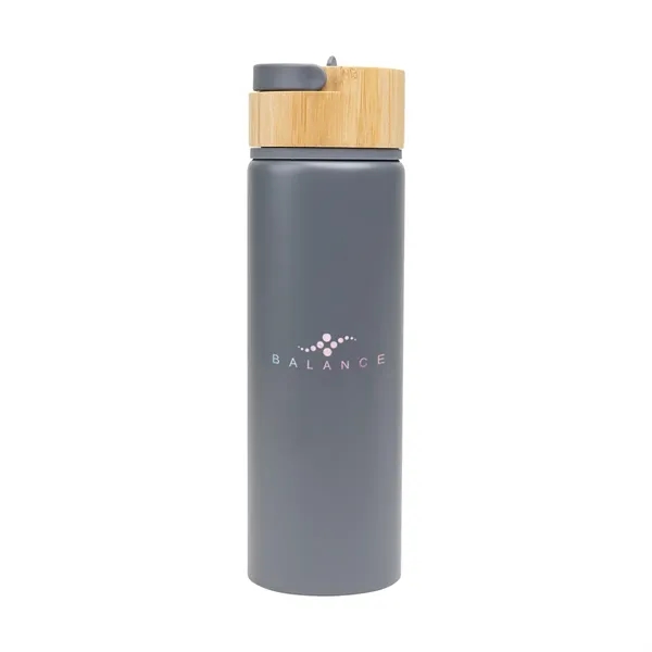 27 Oz. Ellis Recycled Aluminum Bottle With Bamboo Lid - 27 Oz. Ellis Recycled Aluminum Bottle With Bamboo Lid - Image 7 of 25