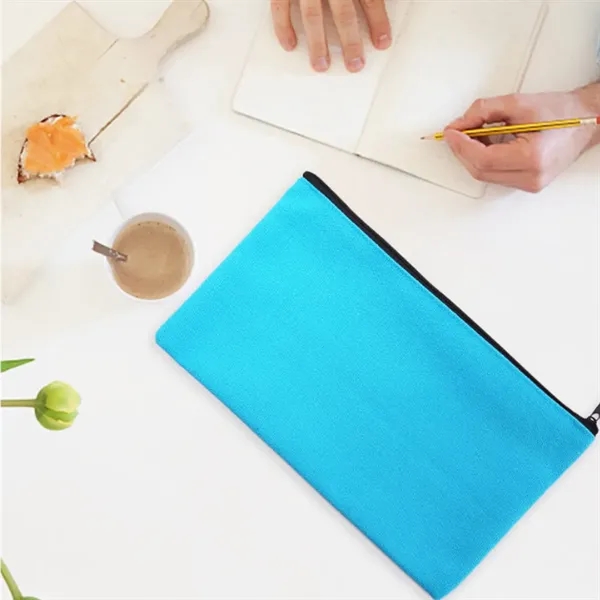 Canvas Zippered Storage Pouch - Canvas Zippered Storage Pouch - Image 4 of 5