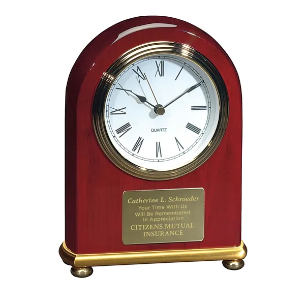 JAFFA® Rosewood Arch Clock - JAFFA® Rosewood Arch Clock - Image 1 of 2