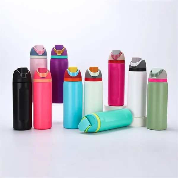 Insulated Stainless Steel Water Bottle with Straw 24oz - Insulated Stainless Steel Water Bottle with Straw 24oz - Image 1 of 3