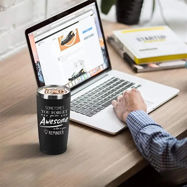 Stainless Steel Vacuum Insulated Tumbler 20 oz - Stainless Steel Vacuum Insulated Tumbler 20 oz - Image 4 of 4