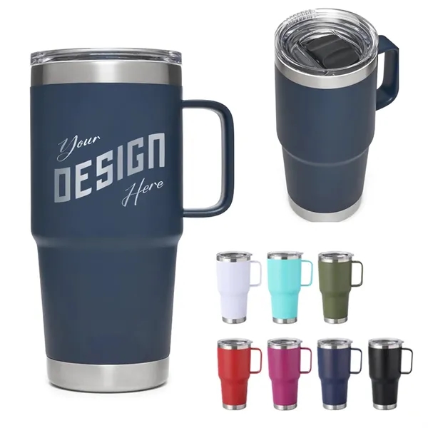Stainless Steel Insulated Mug With Handle 20oz - Stainless Steel Insulated Mug With Handle 20oz - Image 0 of 1