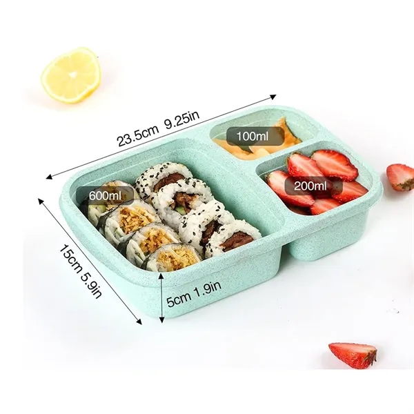 Wheat Straw Bento Lunch Box Containers - Wheat Straw Bento Lunch Box Containers - Image 1 of 1