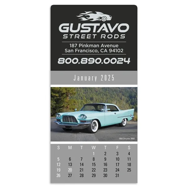 Triumph® Calendars Press-N-Stick Cruisin' Cars Calendar - Triumph® Calendars Press-N-Stick Cruisin' Cars Calendar - Image 0 of 1