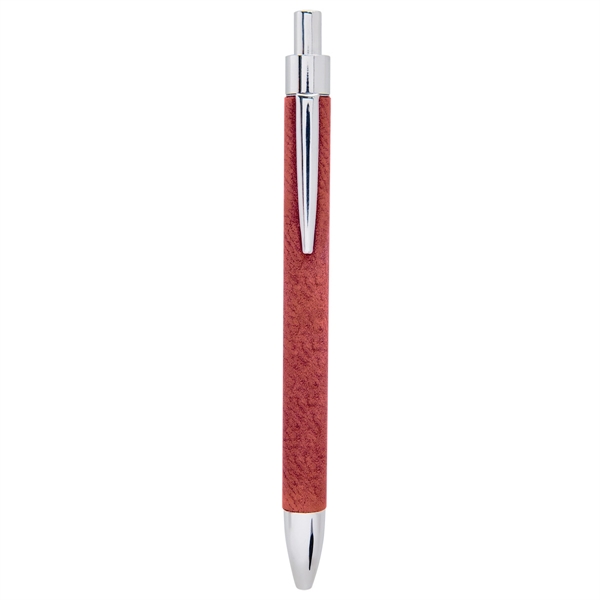 Rose Laserable Leatherette Pen - Rose Laserable Leatherette Pen - Image 1 of 1