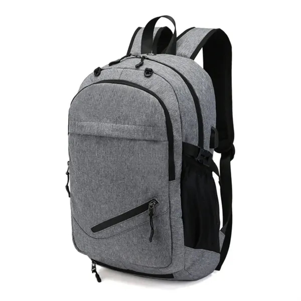 Water Resistant Pro-Tech Laptop Backpack /Usb Charging Port - Water Resistant Pro-Tech Laptop Backpack /Usb Charging Port - Image 3 of 4