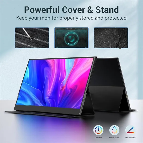 15.6'' Portable Monitor FHD 1080P with Protective Case - 15.6'' Portable Monitor FHD 1080P with Protective Case - Image 2 of 6