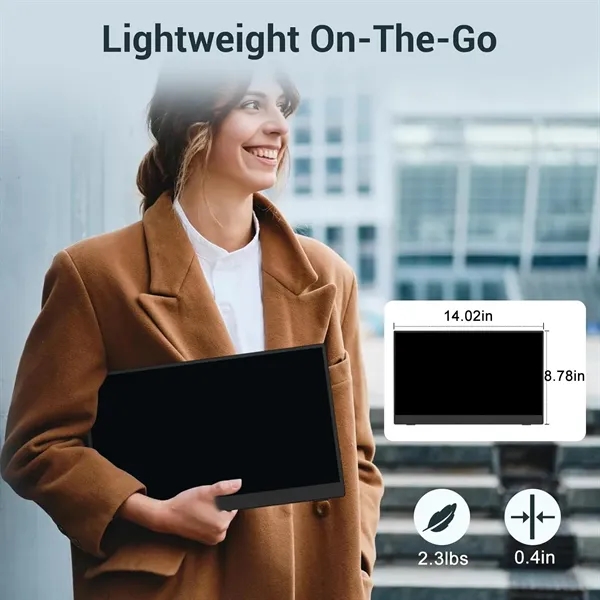 15.6'' Portable Monitor FHD 1080P with Protective Case - 15.6'' Portable Monitor FHD 1080P with Protective Case - Image 4 of 6