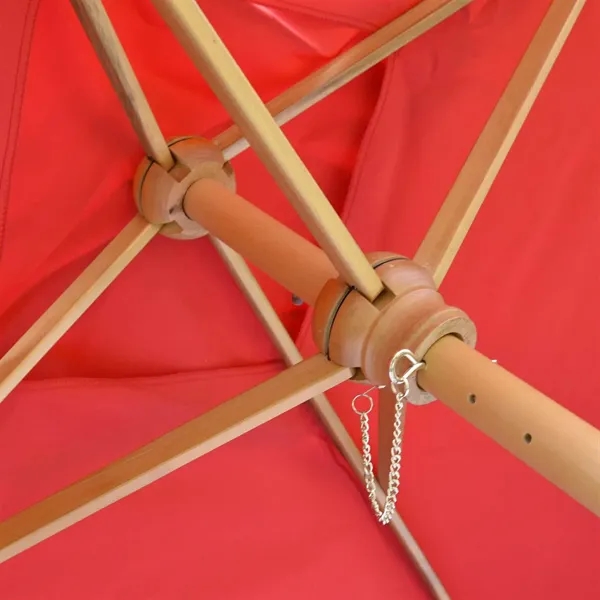 8' Square Wood Market Umbrella Single-Sided Dye Sub Kit - 8' Square Wood Market Umbrella Single-Sided Dye Sub Kit - Image 1 of 4