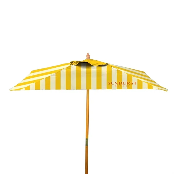 8' Square Wood Market Umbrella Single-Sided Dye Sub Kit