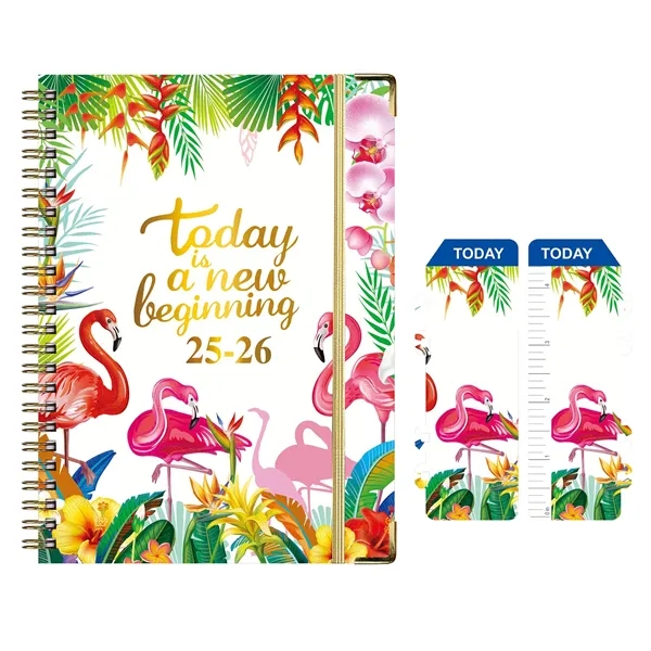 English Notepad A5 Metal Spiral Notebook - English Notepad A5 Metal Spiral Notebook - Image 1 of 2