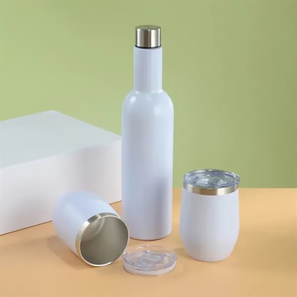 Wine Bottle and Tumbler Gift Set Stainless Steel - Wine Bottle and Tumbler Gift Set Stainless Steel - Image 1 of 7