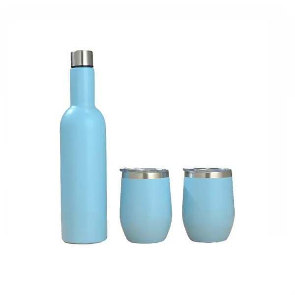 Wine Bottle and Tumbler Gift Set Stainless Steel - Wine Bottle and Tumbler Gift Set Stainless Steel - Image 4 of 7