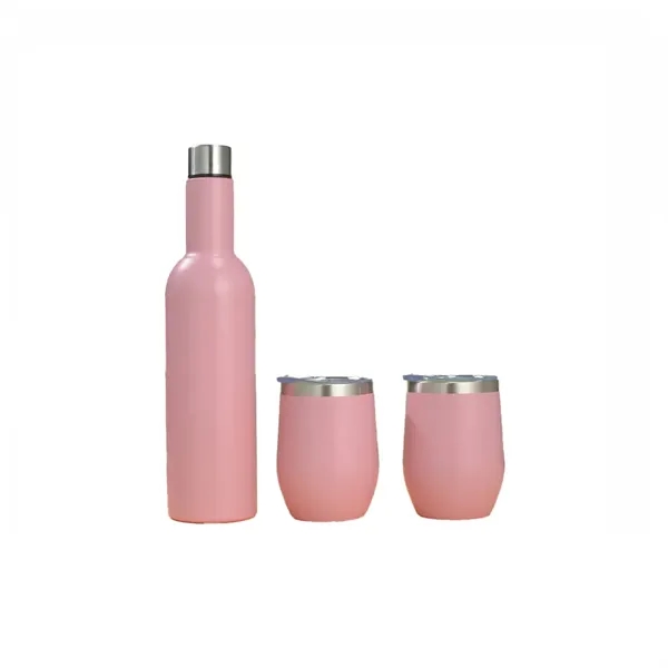 Wine Bottle and Tumbler Gift Set Stainless Steel - Wine Bottle and Tumbler Gift Set Stainless Steel - Image 5 of 7