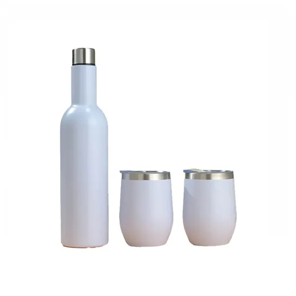 Wine Bottle and Tumbler Gift Set Stainless Steel - Wine Bottle and Tumbler Gift Set Stainless Steel - Image 7 of 7