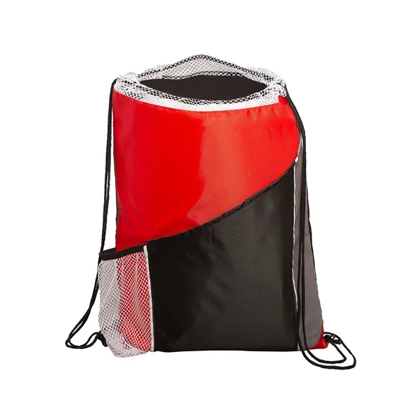 Sprint Angled Drawstring Sports Bag With Pockets - Sprint Angled Drawstring Sports Bag With Pockets - Image 11 of 11