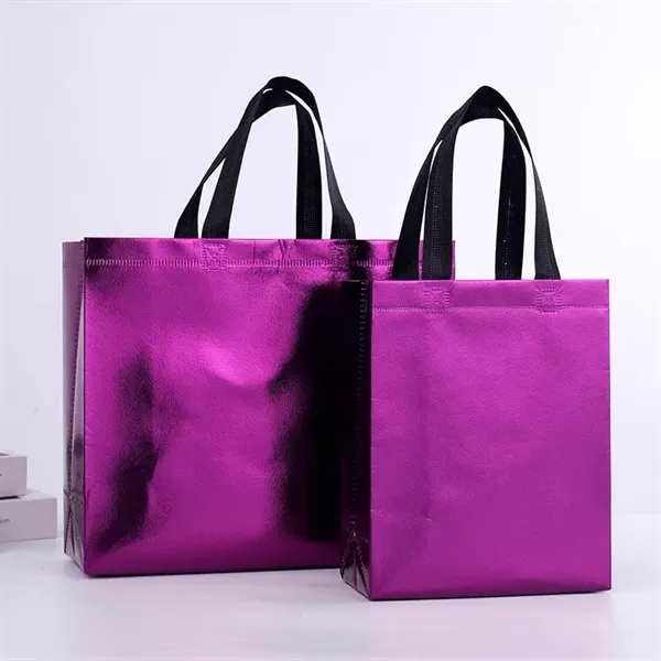 Glossy Reusable Nonwoven Grocery Bags - Glossy Reusable Nonwoven Grocery Bags - Image 1 of 3