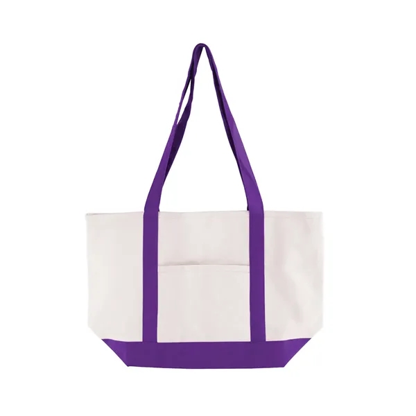 Cotton Canvas Boat Tote Bag - Cotton Canvas Boat Tote Bag - Image 8 of 9