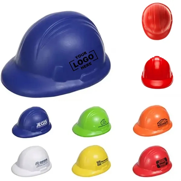 Hard Hat Stress Reliever Ball - Hard Hat Stress Reliever Ball - Image 0 of 6