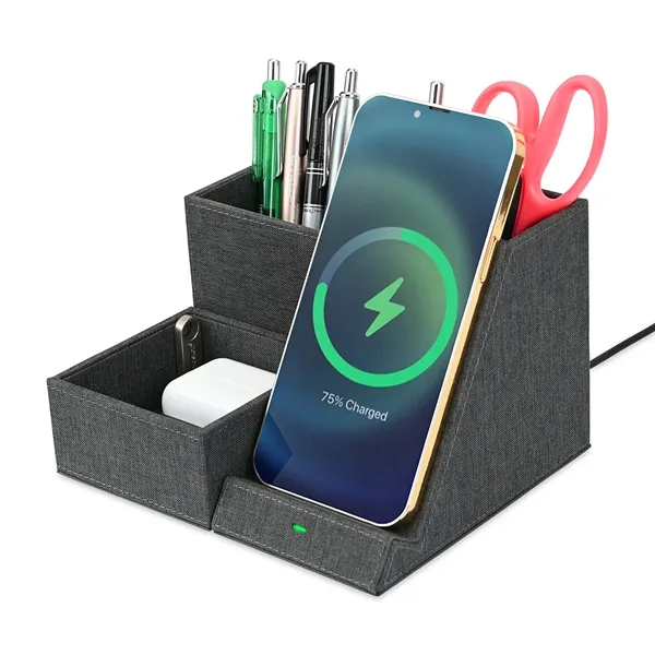 Eden Wireless Charging Desk Organizer - Eden Wireless Charging Desk Organizer - Image 1 of 5
