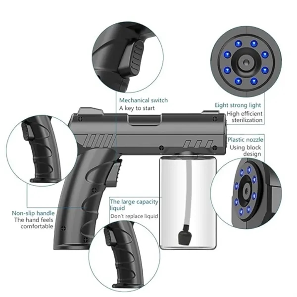 Portable Household Disinfectant Nebulizer Gun - Portable Household Disinfectant Nebulizer Gun - Image 3 of 4