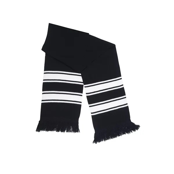 Prime Line. Stripe Knit Scarf. - Prime Line. Stripe Knit Scarf. - Image 0 of 9