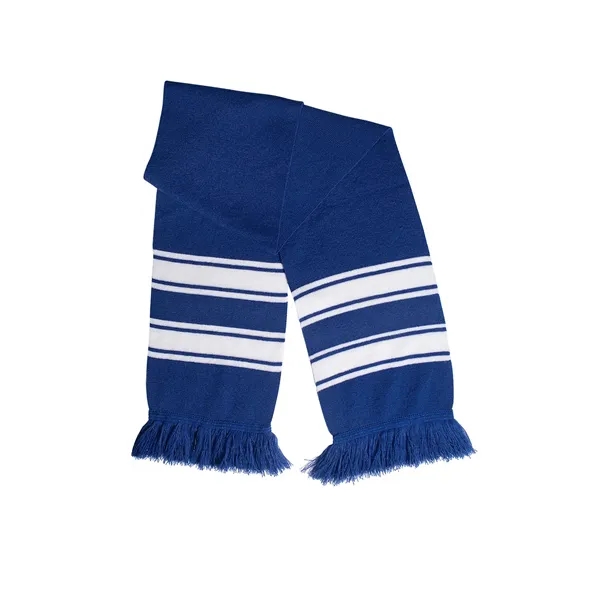 Prime Line. Stripe Knit Scarf. - Prime Line. Stripe Knit Scarf. - Image 3 of 9