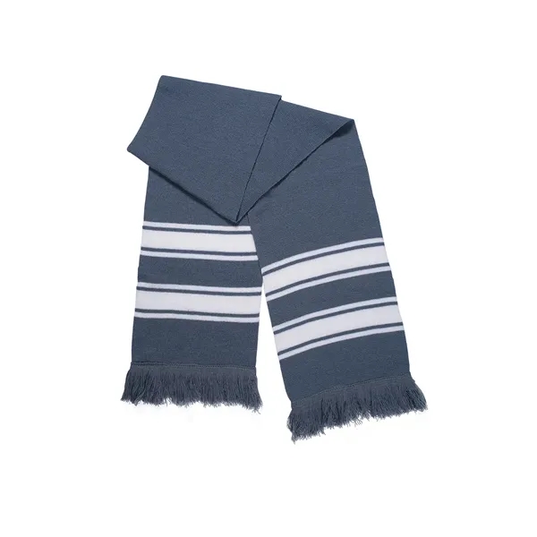 Prime Line. Stripe Knit Scarf. - Prime Line. Stripe Knit Scarf. - Image 4 of 9