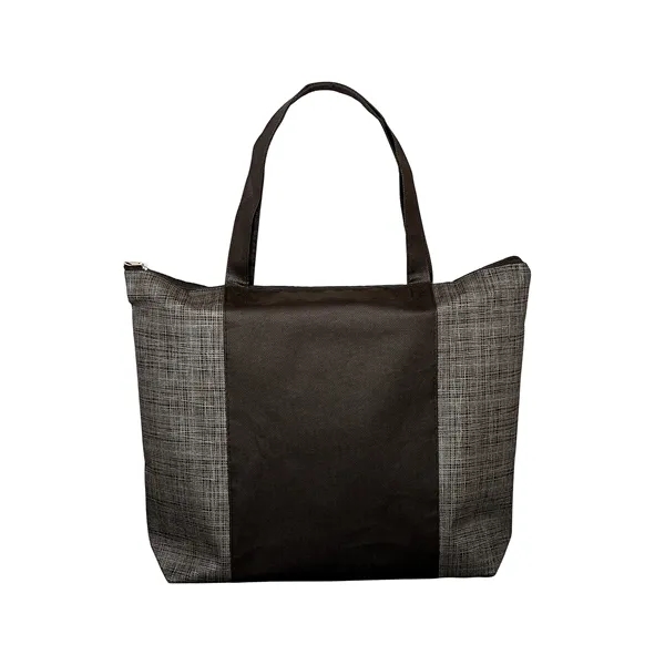 Tonal Non-Woven Zipper Trade Show Tote Bag - Tonal Non-Woven Zipper Trade Show Tote Bag - Image 0 of 3