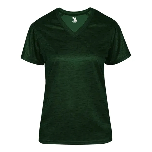 Badger Women's Tonal Blend V-Neck T-Shirt - Badger Women's Tonal Blend V-Neck T-Shirt - Image 3 of 15