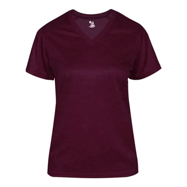 Badger Women's Tonal Blend V-Neck T-Shirt - Badger Women's Tonal Blend V-Neck T-Shirt - Image 7 of 15