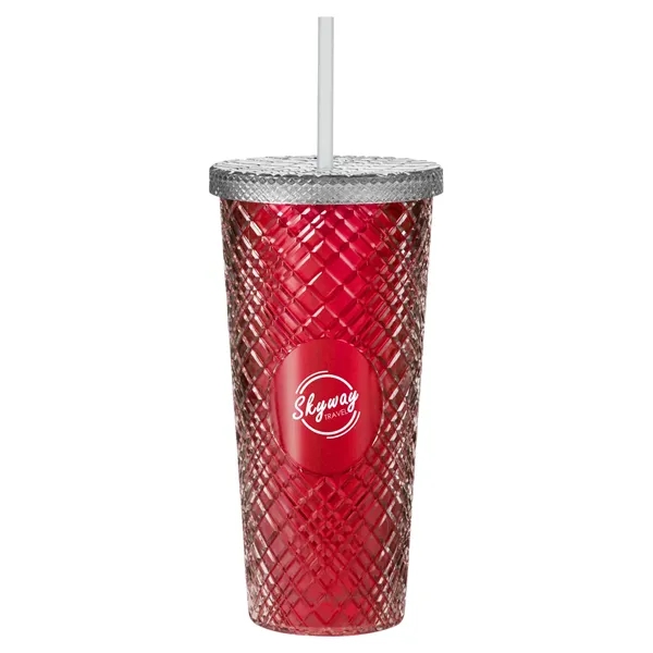 b.free Rainbow Pride 22 oz Sparkle Straw Tumbler - b.free Rainbow Pride 22 oz Sparkle Straw Tumbler - Image 2 of 3