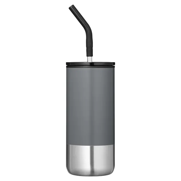 Summit 16 oz. Insulated Tumbler With Straw - Summit 16 oz. Insulated Tumbler With Straw - Image 4 of 5