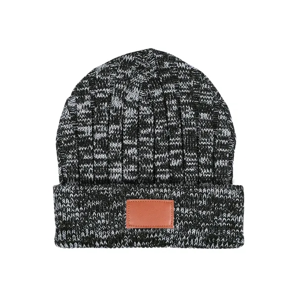 Leeman Heathered Knit Cuffed Rib Beanie - Leeman Heathered Knit Cuffed Rib Beanie - Image 1 of 1
