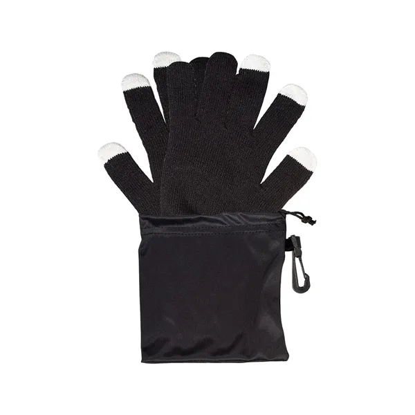 Touchscreen-Friendly Gloves In Pouch - Touchscreen-Friendly Gloves In Pouch - Image 1 of 1
