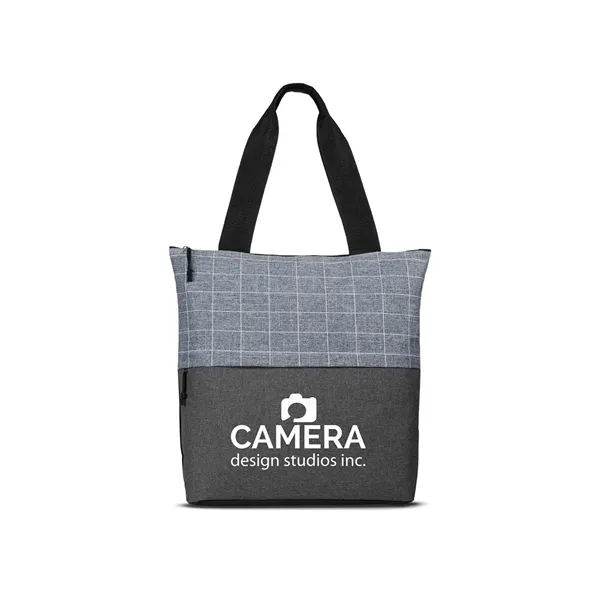 Flannel Check Accent Tote Bag - Flannel Check Accent Tote Bag - Image 3 of 3