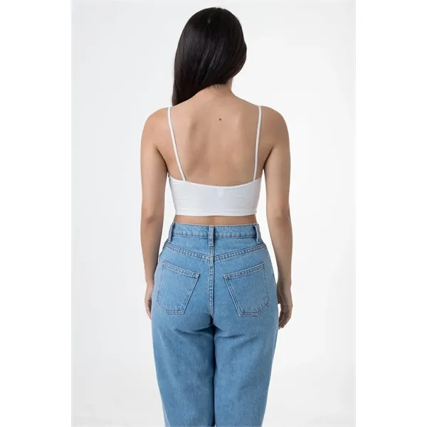 Cotton Spandex Spaghetti Crop Top - Cotton Spandex Spaghetti Crop Top - Image 4 of 6