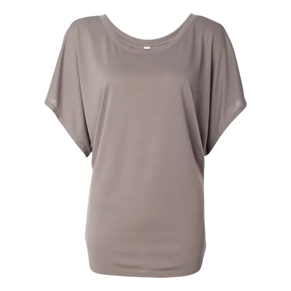 BELLA + CANVAS Women's Flowy Draped Dolman Tee - BELLA + CANVAS Women's Flowy Draped Dolman Tee - Image 5 of 9