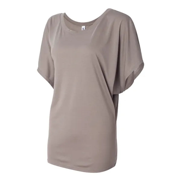 BELLA + CANVAS Women's Flowy Draped Dolman Tee - BELLA + CANVAS Women's Flowy Draped Dolman Tee - Image 6 of 9