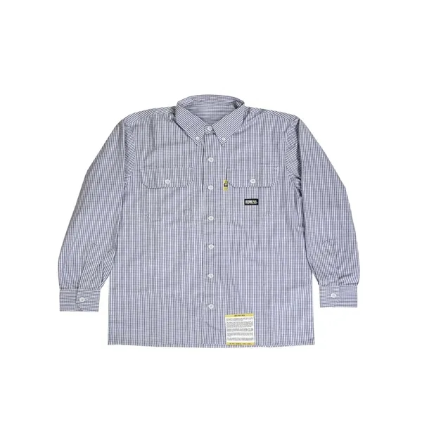 Berne Apparel Men's Flame-Resistant Down Plaid Work Shirt - Berne Apparel Men's Flame-Resistant Down Plaid Work Shirt - Image 3 of 3